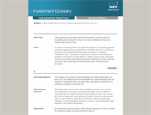 Tablet Screenshot of investmentterms.com